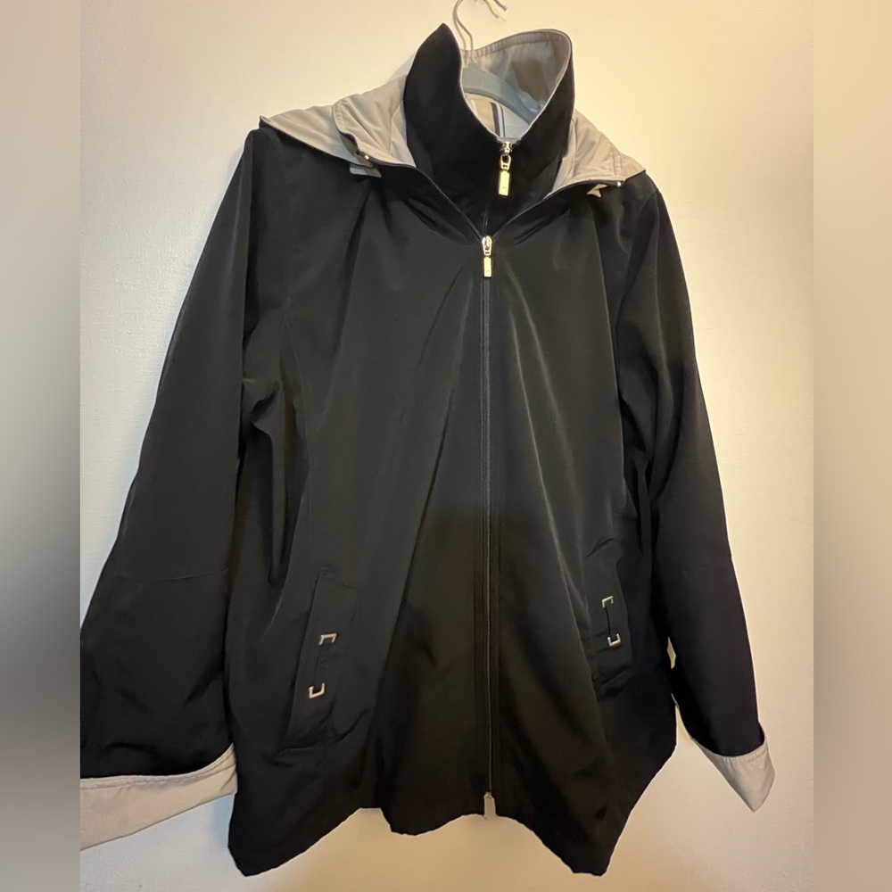 NWOT Liz Claiborne Outerwear Removable Hood Full Zip Jacket